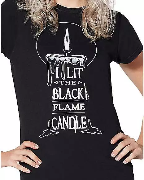 Black Flame T Shirt - Hocus Pocus - Image 3
