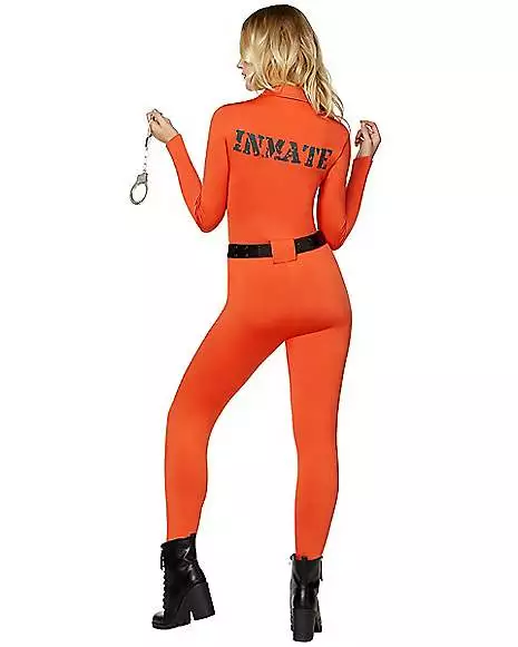 Adult Prisoner Catsuit Costume - Image 2