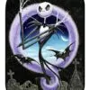 Graveyard Jack Skellington Fleece Blanket - The Nightmare Before Chris