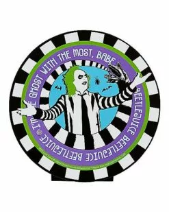 Round Beetlejuice Tabletop Sign