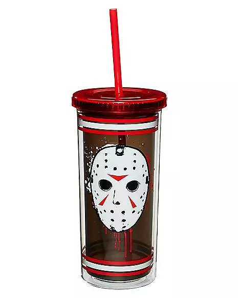 Jason Voorhees Jersey Cup With Straw 20 Oz. - Friday The 13th