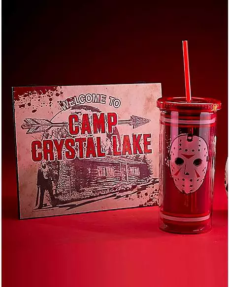 Jason Voorhees Jersey Cup With Straw 20 Oz. - Friday The 13th - Image 3