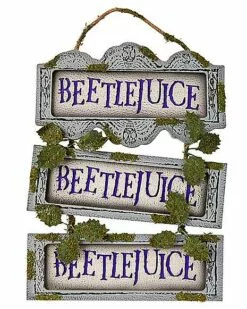 Beetlejuice Ladder Sign