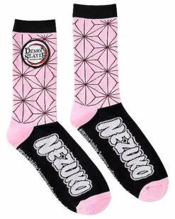 Nezuko Kamado Crew Socks - Demon Slayer