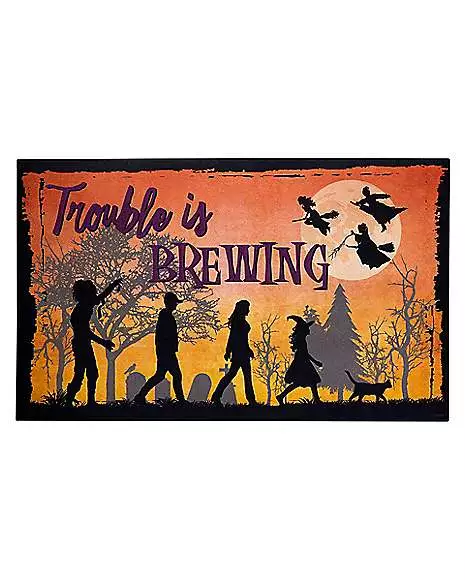 Trouble Is Brewing Doormat - Hocus Pocus