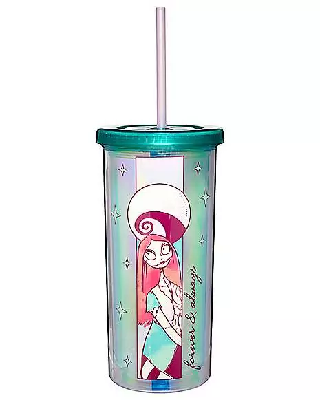 Iridescent Jack And Sally Cup With Straw 20 Oz. - The Nightmare Before - Image 2