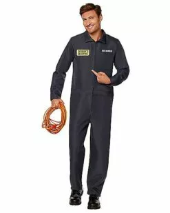 Adult Sparky's Electric Jumpsuit Costume