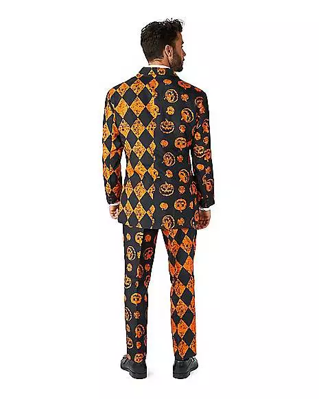 Adult Distressed Pumpkin Party Suit - Image 3