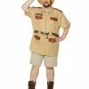Adult Men's Zookeeper Plus Size Costume