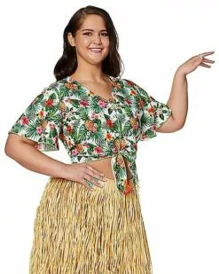 Plus Size Luau Shirt